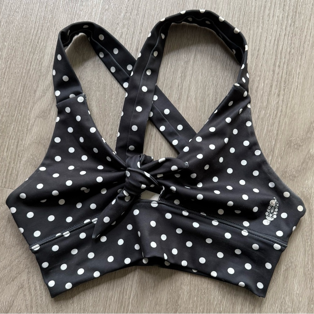 Free People Movement Polka Dot Bathing Suit Top XS